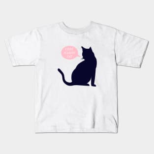 Lazzy cat Kids T-Shirt